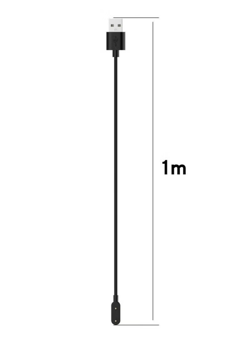 1M USB Charging Cable for Huawei Watch Fit New/2/3/4/4Pro, Huawei Band 10/9/8/7/6/6Pro,Honor Band 9/8/7/6/6Pro, Huawei 5X/5Pro/4X/4Pro,Smart Watch Accessories Dock Charger Adapter Cable Black - Image 2